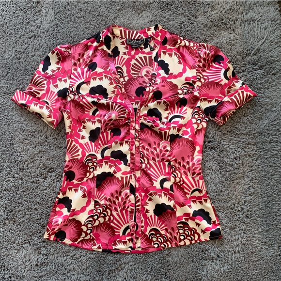 Guess Stretch Puff Sleeve Top - Picture 3 of 9